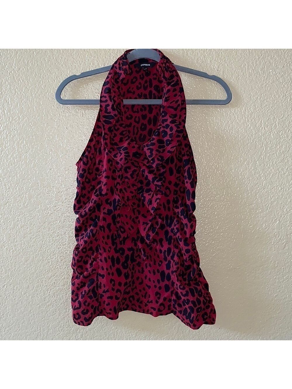 Express Sleeveless Animal Print Blouse